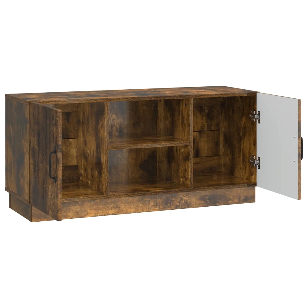 Mobile TV Rovere Fumo 102 x 34,5 x 47 cm Legno ingegnerizzato 895390