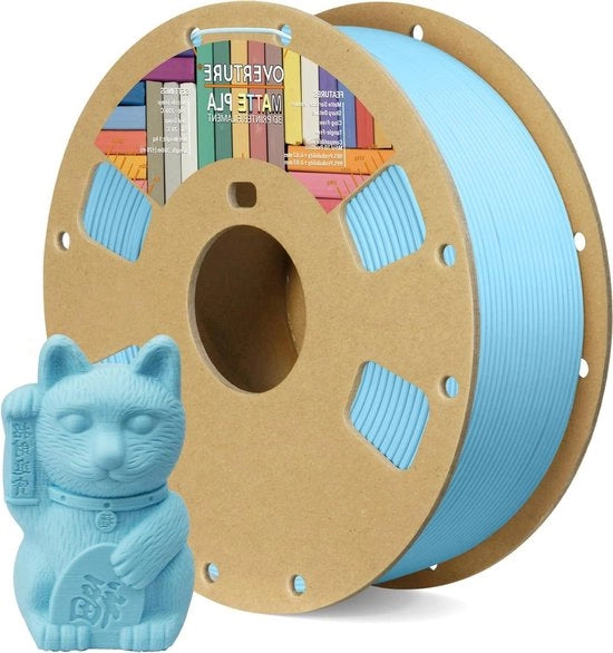 Filamento per Stampante 3D 1,75mm 1kg Bobina di Cartone Blu Pastello Luminoso