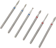 Set di 6 Bit per Rimuovere Righello di Acciaio Tungsteno per Rimozione Rapida e Arte del Pedicure