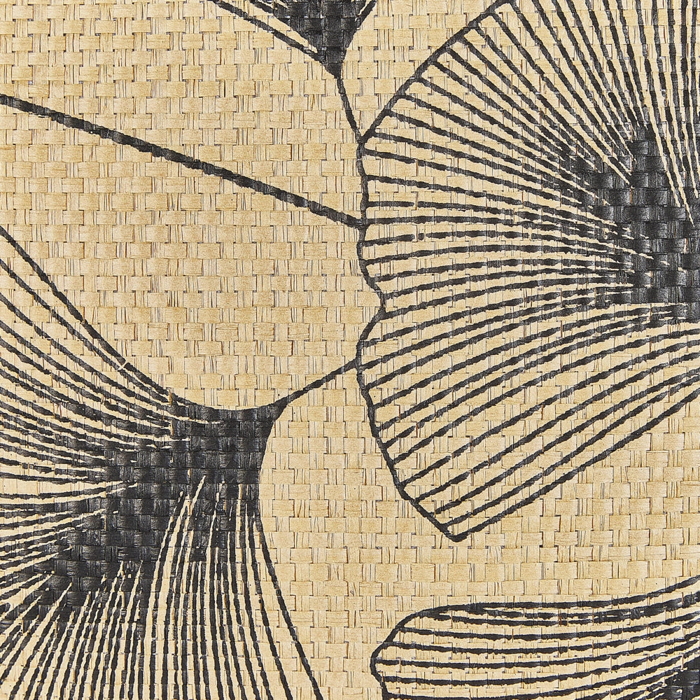 Set di 2 cuscini decorativi Stampa foglie beige 45 x 45 cm motivo ispirato alla natura moderno Glamour Decor Accessori