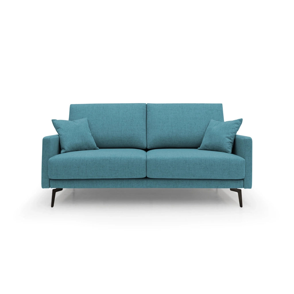 Saturno Divano moderno in tessuto morbido impermeabile T03 160 cm azzurro