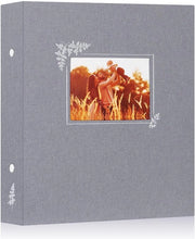 Album fotografico 11,5 x 15 cm - 400 foto - Lino - Impermeabile - Acido-free - Disegno elegante con finitura in argento