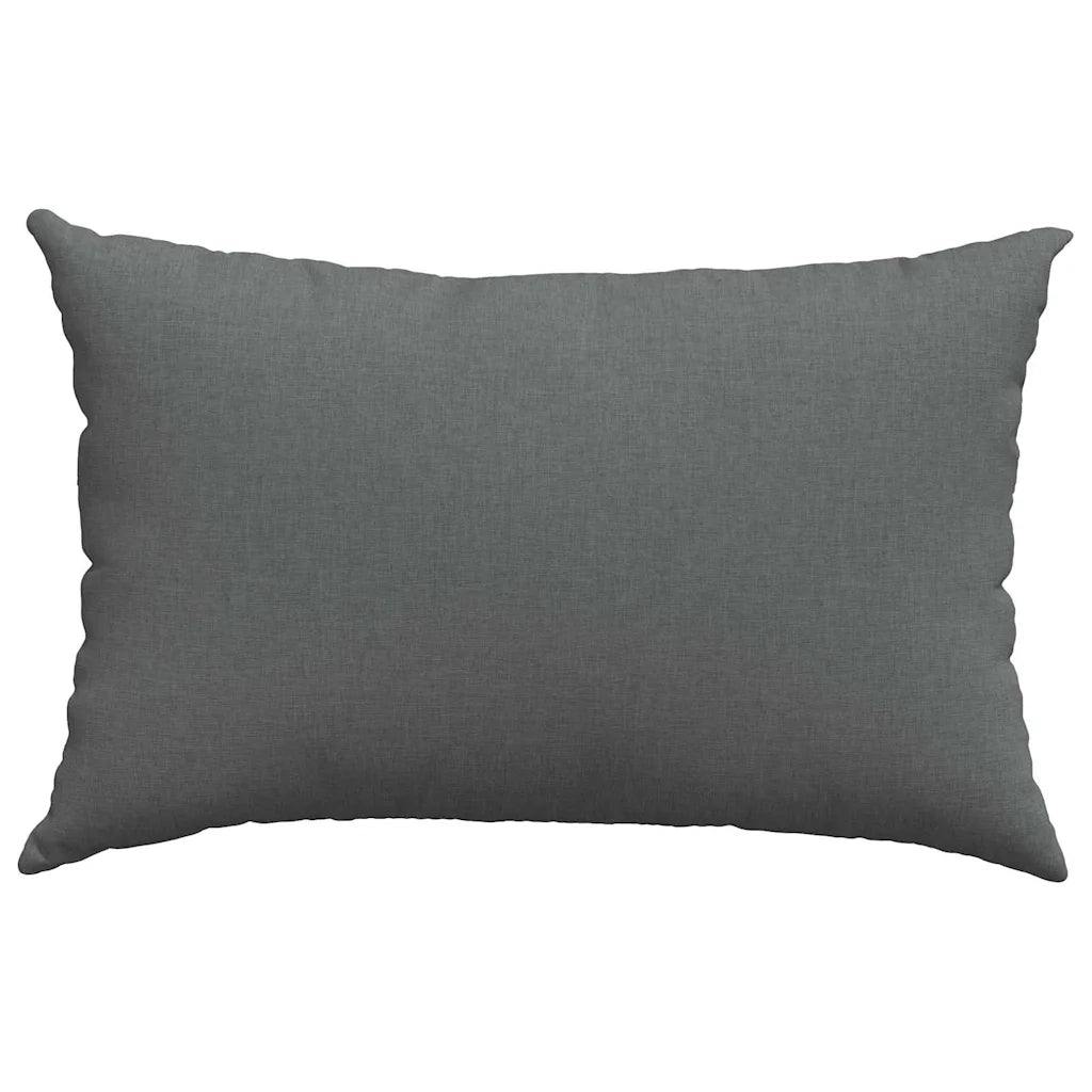 Cuscini da Divano 2 pcs Grigio scuro 60 x 40 cm Tessuto