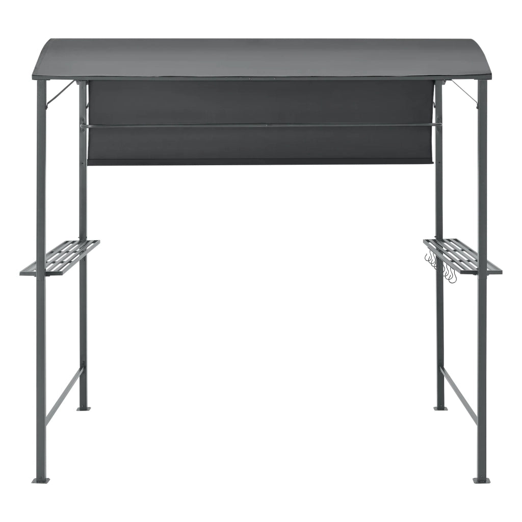 Gazebo/padiglione barbecue 215 x 220 x 140 cm antracite grigio scuro 03_0008739