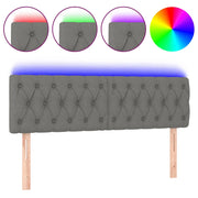 Testiera | Testata a LED Grigio Scuro 160x7x78/88 cm in Tessuto