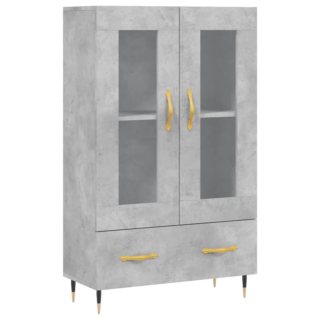 Credenza Grigio Cemento 69,5x31x115 cm in Legno Multistrato 828280