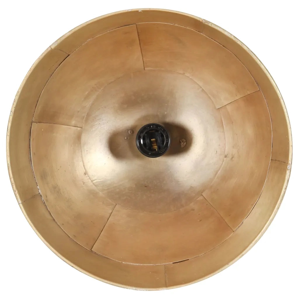 Lampada Industriale Vintage 25 W Ottone Rotonda 31 cm E27 320547