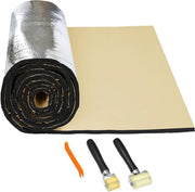 Matte di isolamento acustico per interno auto, schiuma, attrezzatura di installazione, 10 mm spessore, 100 x 100 cm