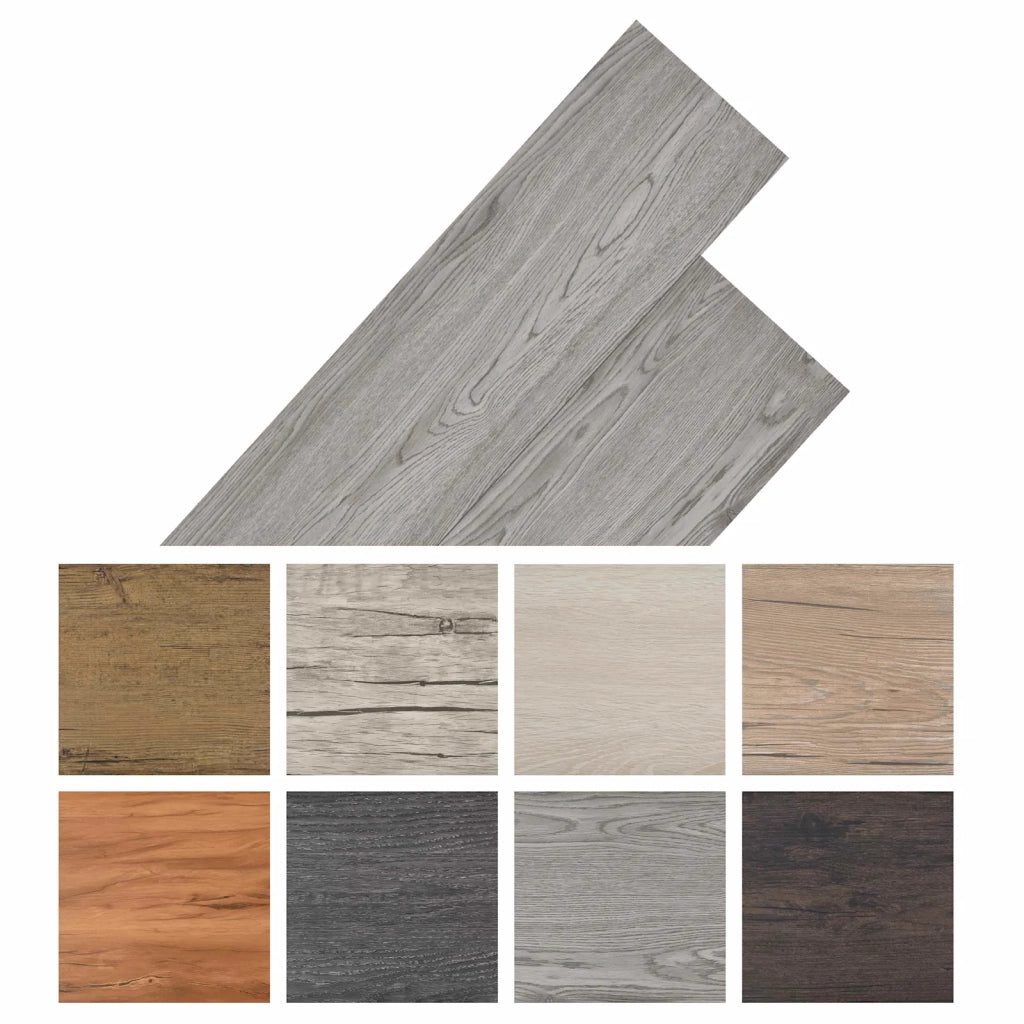 Tavole per Pavimenti 18 pcs Grigio scuro 5,26 m² PVC