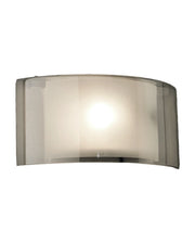 Lampada da Parete Alide 34cm con Struttura in Metallo e Vetro Fumé, Attacco E27 40W IP20 - Design Elegante e Moderno per Interni