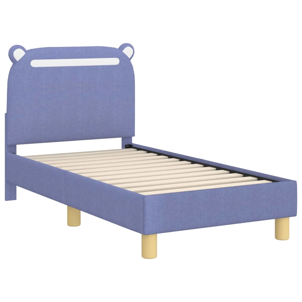Letto singolo | Letto per adulti | Struttura letto per bambini con testata Blu jeans 70 x 140 cm