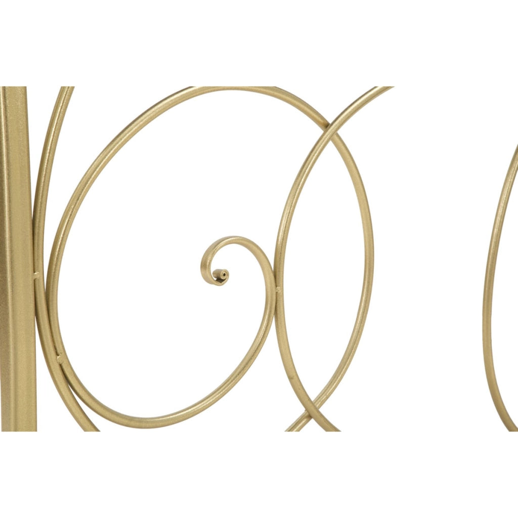 Consolle Art in ferro, MDF e specchio gold – 140 x 40 x H 80 cm