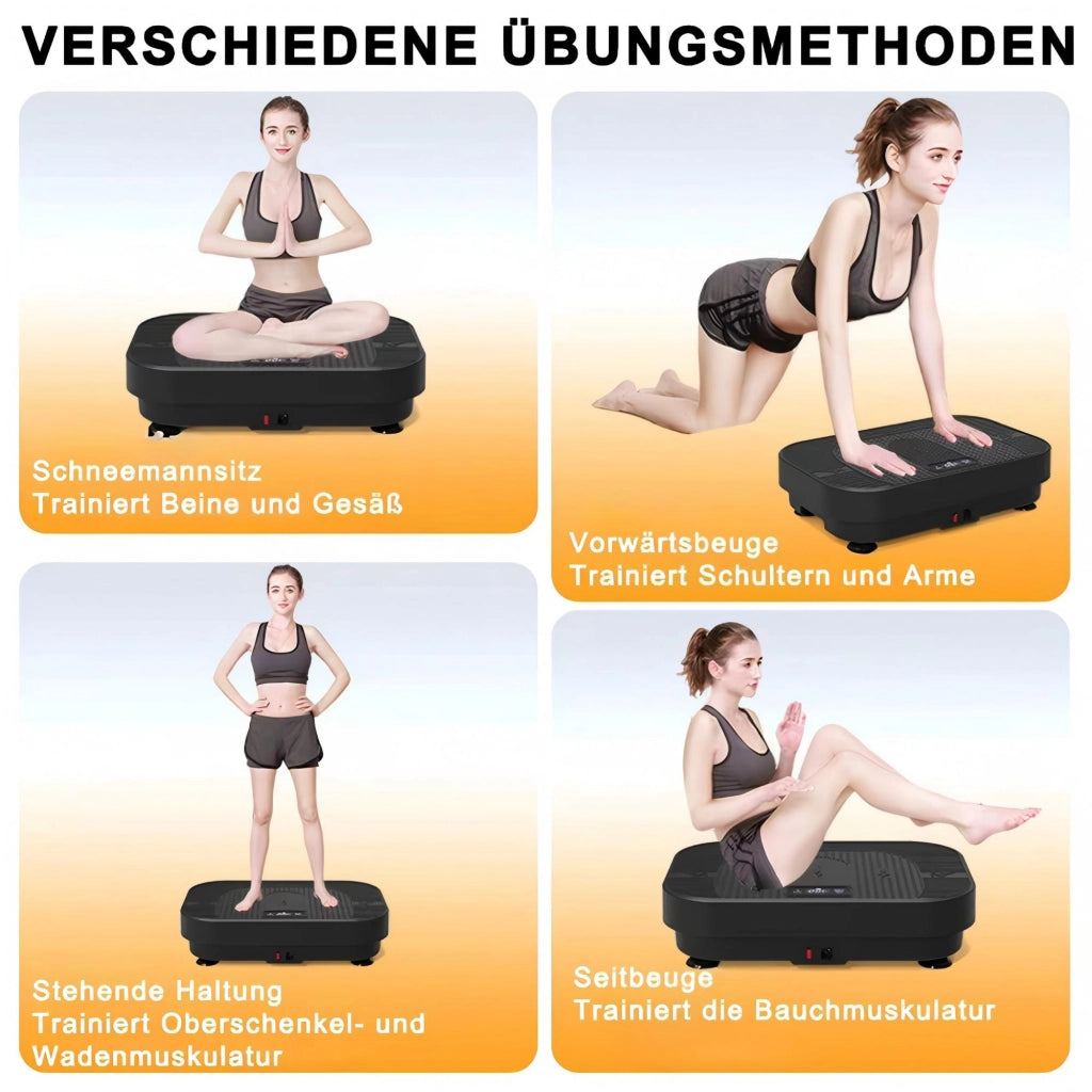 Piattaforma vibrante Fitness con musica BT; allenamento corpo intero per home gym