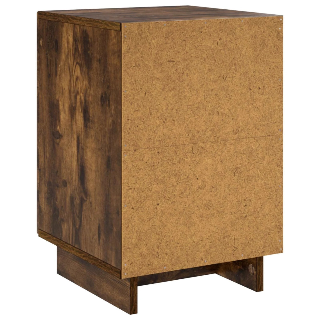 Armadio da Notte 2 pcs Rovere Fumo 33,5 x 34,5 x 50 cm 8011416