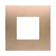 Placca Plastica Serie Venus 2P Colore Oro Compatibile Con Vimar Arke