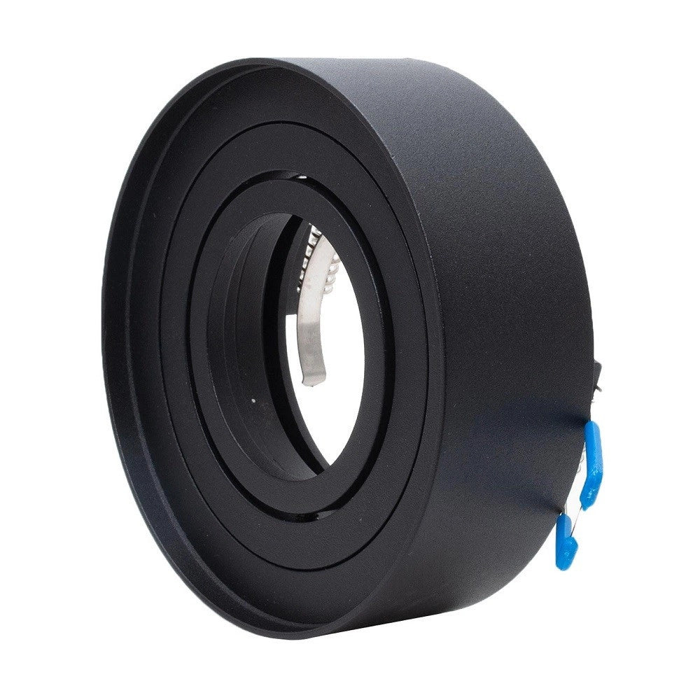 Trade Shop - Portafaretto Orientabile Tondo Incasso Esterno 85mm Luce Lampade Led Gu10 Gu5.3 -