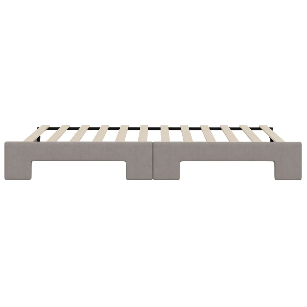 Divano Letto con Letto Estraibile-Sofa Letto-Daybed Tortora 100x200 cm in Tessuto 415896