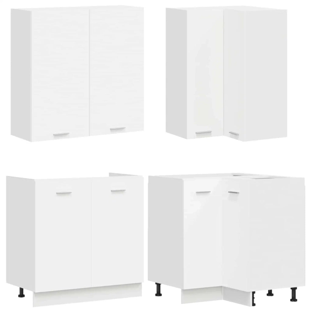 Unità Cucina LYON 8 pz Bianco Legno ingegnerizzato 3438431