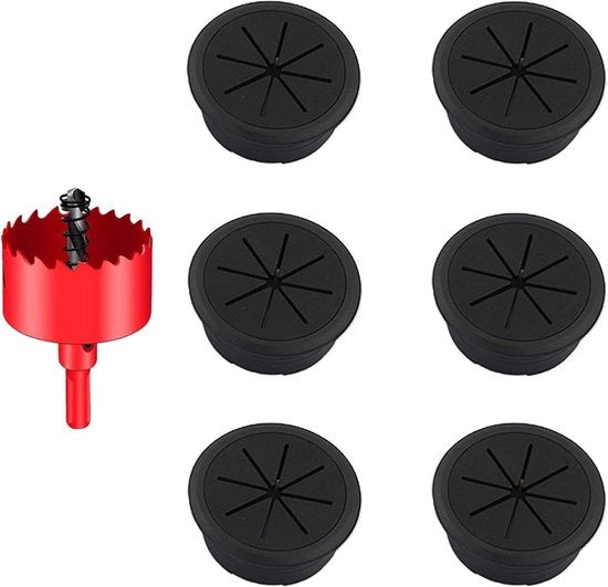 Caviatore per tavolo da ufficio e da casa con porta cavi 80mm per organizzazione di cavi per scrivania