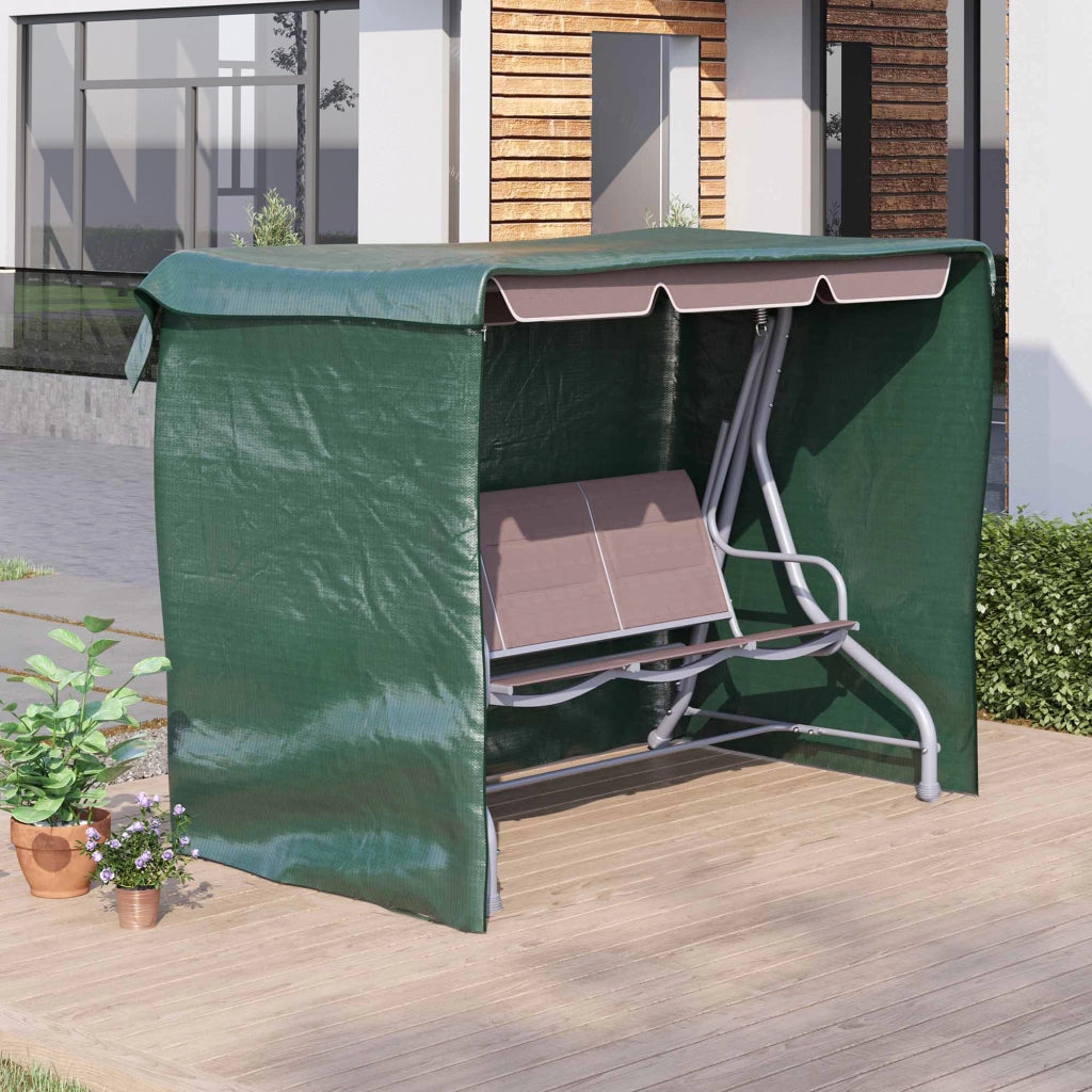 Copertura per altalena da giardino 3 posti ¨C zephmum ¨C 215x155x150 cm verde