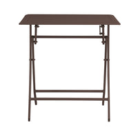 Tavolo Pieghevole da Giardino 60x60x72 cm Lucca in Alluminio Chocolate