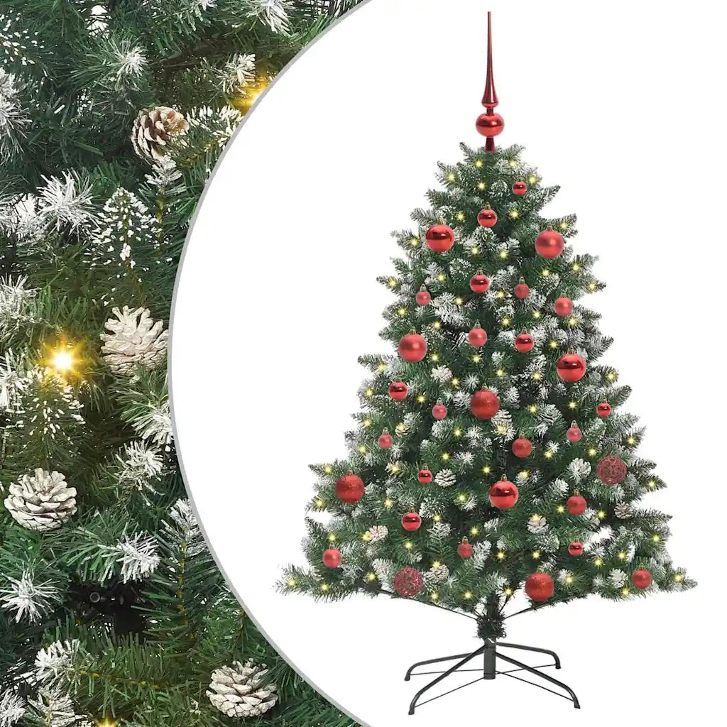 Albero di Natale | Decorazioni natalizie artificiale con 150 LED Verde 150 cm