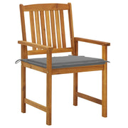 Sedie da Giardino con Cuscini 8 pz in Legno Massello di Acacia 3078167