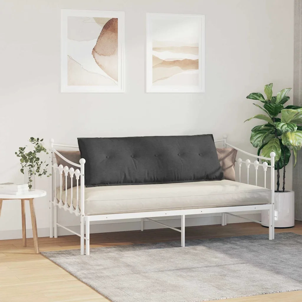 Cuscino per Schiena Grigio scuro 140 x 50 cm Tessuto in Cords
