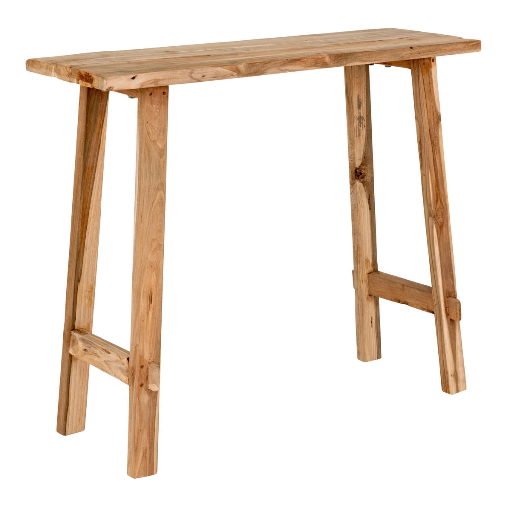 Tavolo Consolle Girona, Marrone, Legno, 90x30x80 cm