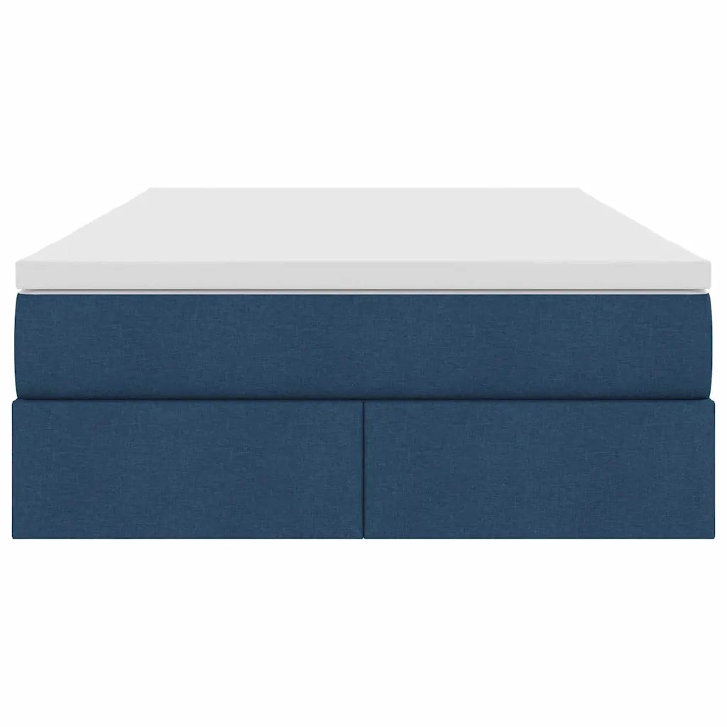 Letto con contenitore e materasso Blu 120 x 200 cm Poliestere 3370223
