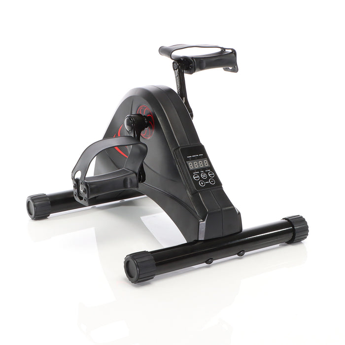 LUXTRI Mini cyclette elettrica 80W per allenamento braccia gambe Minibicicletta Trainer a pedali
