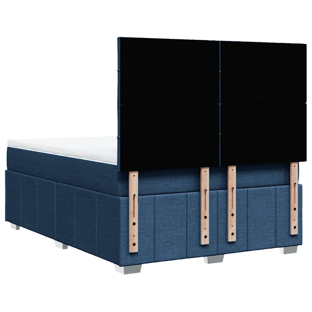 Giroletto a Molle con Materasso Blu 160x200 cm in Tessuto 3291725
