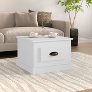 Tavolino da Salotto-Tavolino da soggiorno-Tavolo Bianco 50x50x35 cm in Legno Multistrato