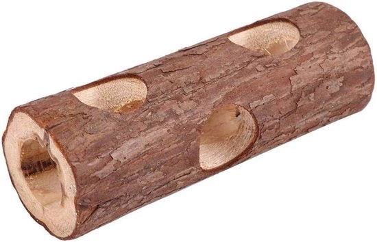 Tunnel di esplorazione in legno per gattini, conigli, furetti e cavi - grande dimensione