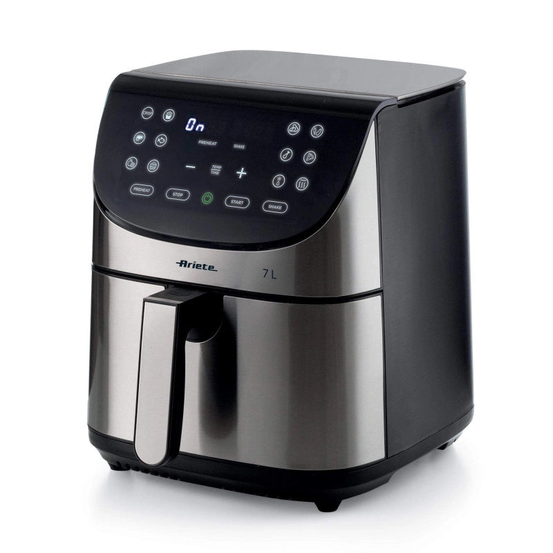 Friggitrice ad aria 1800W, 7L, 2,8kg, 12 programmi, cestello antiaderente con griglia - Metal