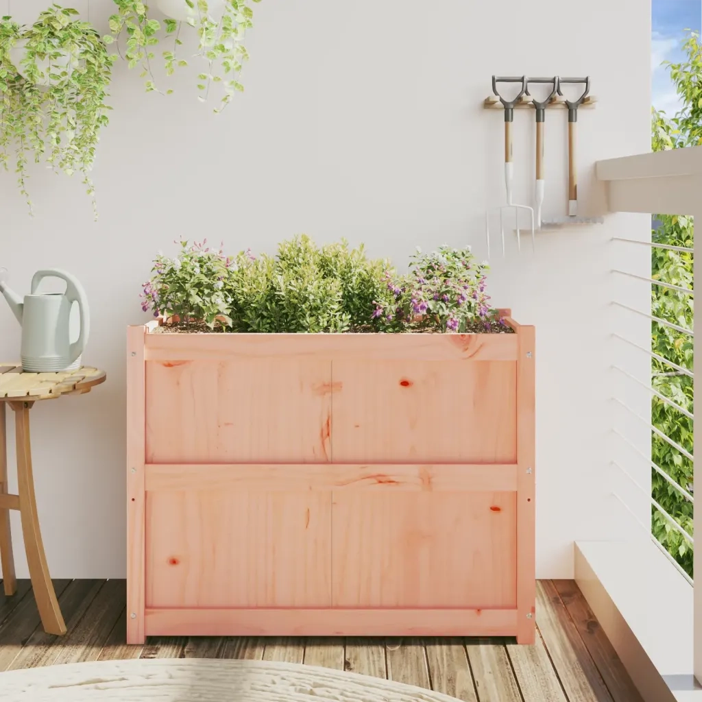 Fioriera | Cassetta per fiori | Vaso da Giardino 90x50x70 cm in Legno Massello di Douglas