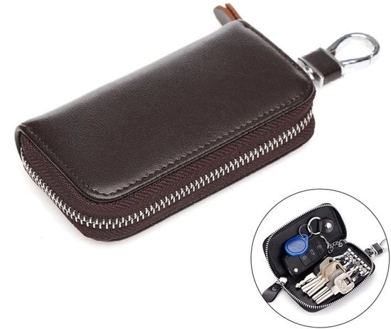 Tas da spilli in pelle, per uomo e donna, tasca da chiavi in pelle, portafoglio, piccola cartella da chiavi, hanger da chiavi universale