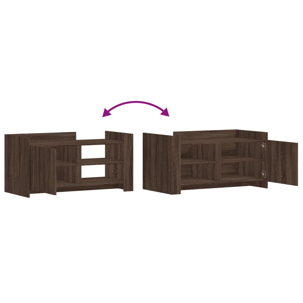 Tavolino Salotto-Tavolino da soggiorno-Tavolo Rovere Marrone 100x50x50 cm Legno Multistrato 655760