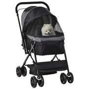 Carrello per Cani Pieghevole ¨C zephmum ¨C Nero