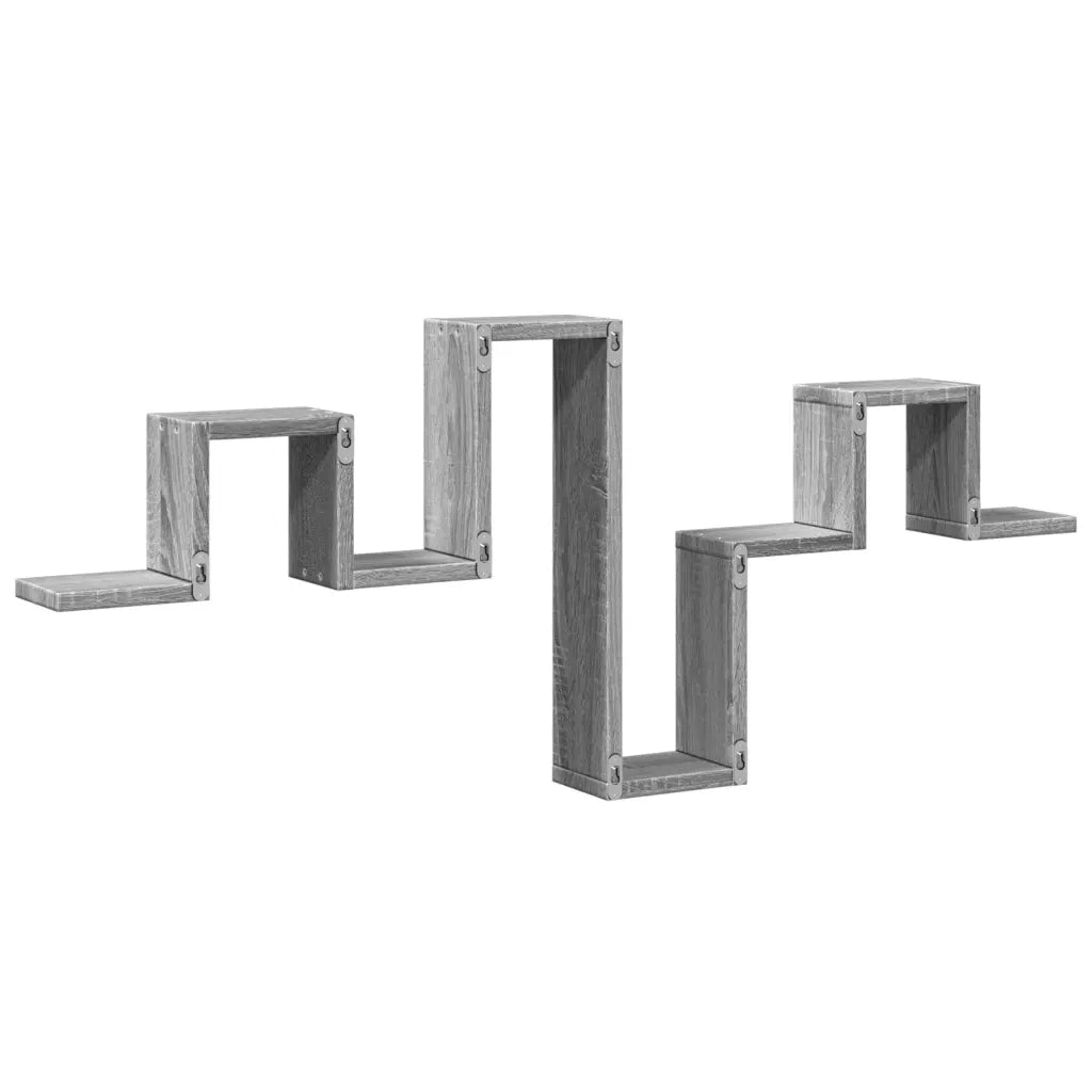 Mensola a Muro | Mensola a parete Grigio Sonoma 104,5x10x43 cm Legno Multistrato