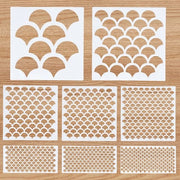 Schede per decorazione di pesce 8 pezzi - Schede riciclabili - Pittura - Trucco - Decorazione - Materiale PET di alta qualità - Dimensioni 15x7,5/15x15/20x20 cm