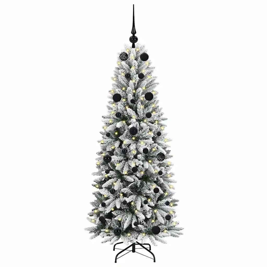 Albero di Natale artificiale con 150 LED Bianco 150 cm 3396034