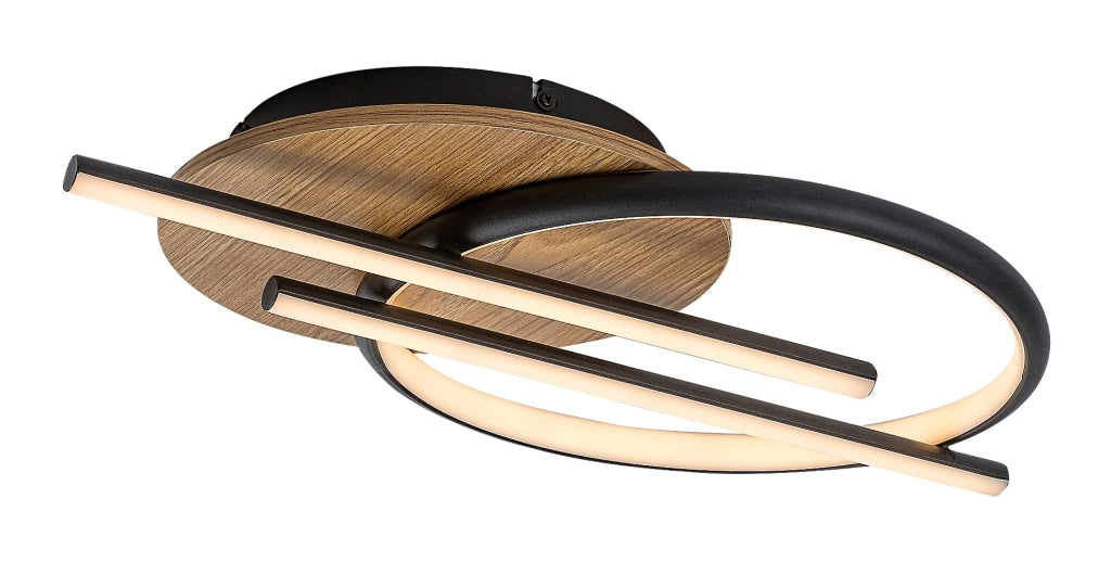 Rabalux Arash plafoniera LED legno 40W CCT 3000-6500K