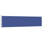 Tenda da Sole | Tenda laterale Retrattile per Patio 120x500 cm Blu