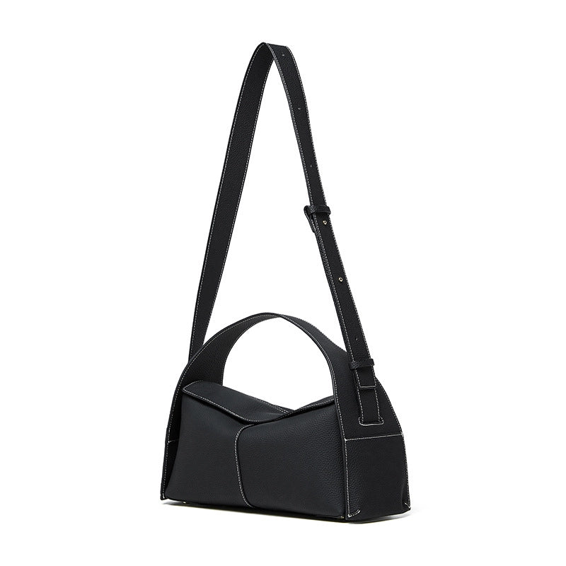 Borsa da donna in vera pelle nera