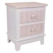 Comodino in legno bianco 39x36x72,5