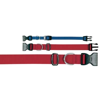 COLLARE NYLON - ROSSO CM 36-56- 4 pezzi
