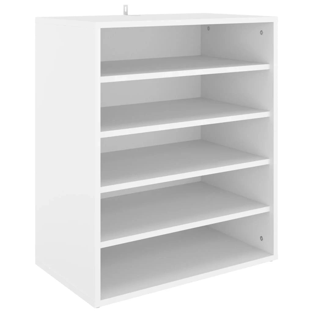 Scarpiera mobile contenitore per scarpe mobile per ingresso/corridoio/soggiorno 60 x 35 x 70 cm legno ingegnerizzato bianco 02_0021486