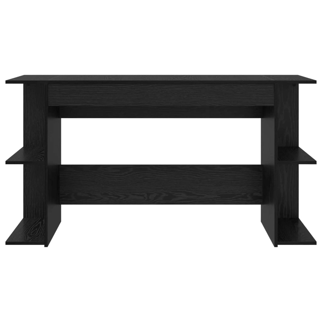Scrivania Rovere nero 140 x 50 x 75 cm Legno multistrato 879649