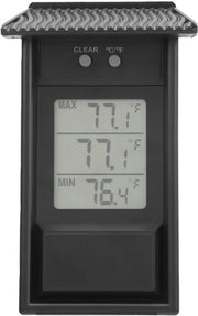 Termometro digitale per esterno - Display grande - Idoneo per giardino e casa - Funzione massimo-minimo - Resistenente all'acqua - Codice prodotto: non specificato - Modello: non specificato